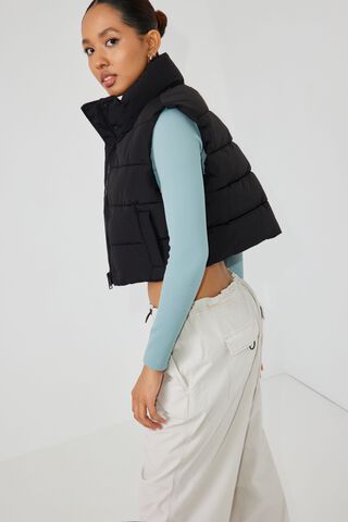 Tech Puffer Vest - Garage - Women Jackets - Jet Black - Xs