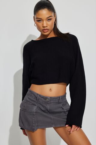 Cropped Jumpers, Short & Cropped Knit Jumpers