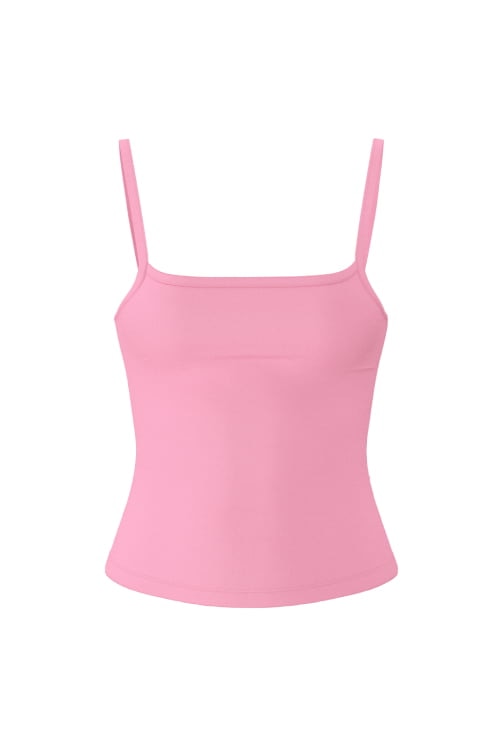 Pink active tank top.