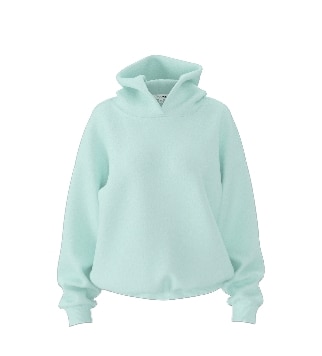 Mint hoodie.