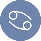 Symbole du Cancer bleu.