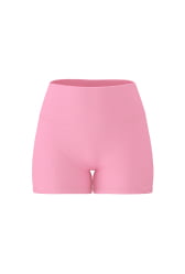 Pink mini shorts.