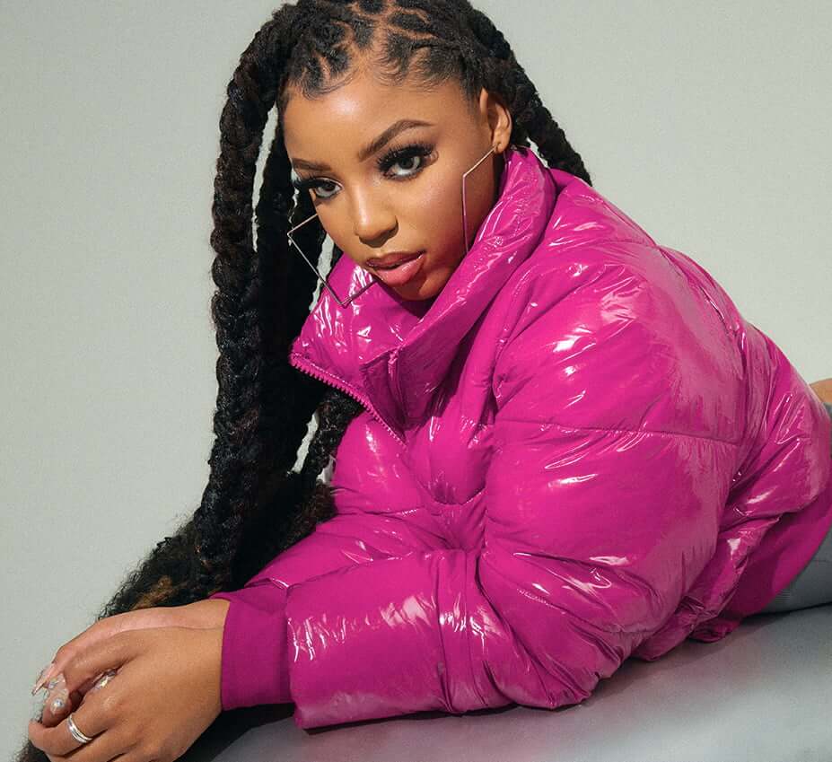 Model is wearing a black cut-out bodysuit