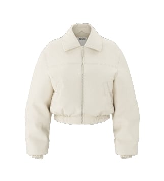 Cream worker jacket.