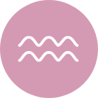 Symbole du Verseau rose.