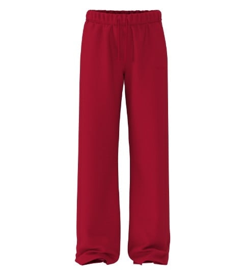 Pantalon de jogging rouge.