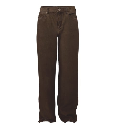 Distressed baggy jeans.