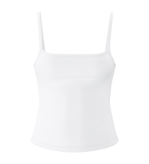 White tank top.