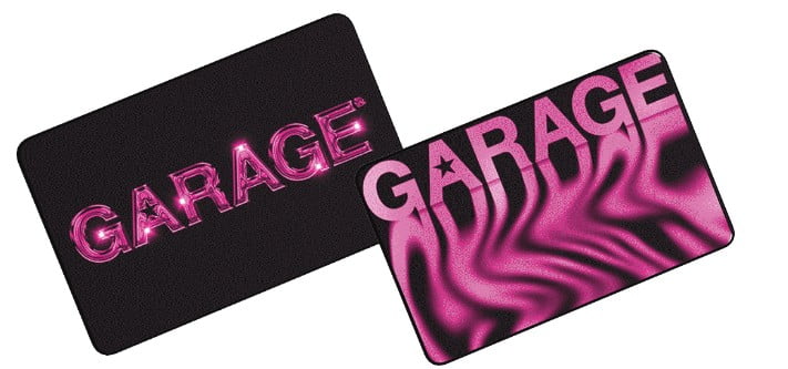 Two Garage gift cards.