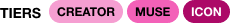 tiers creator, muse, icon