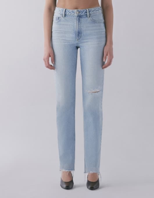 A model wears the Chiara jeans.