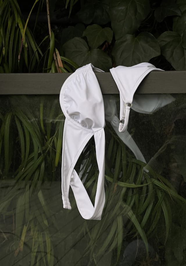 A white bikini.