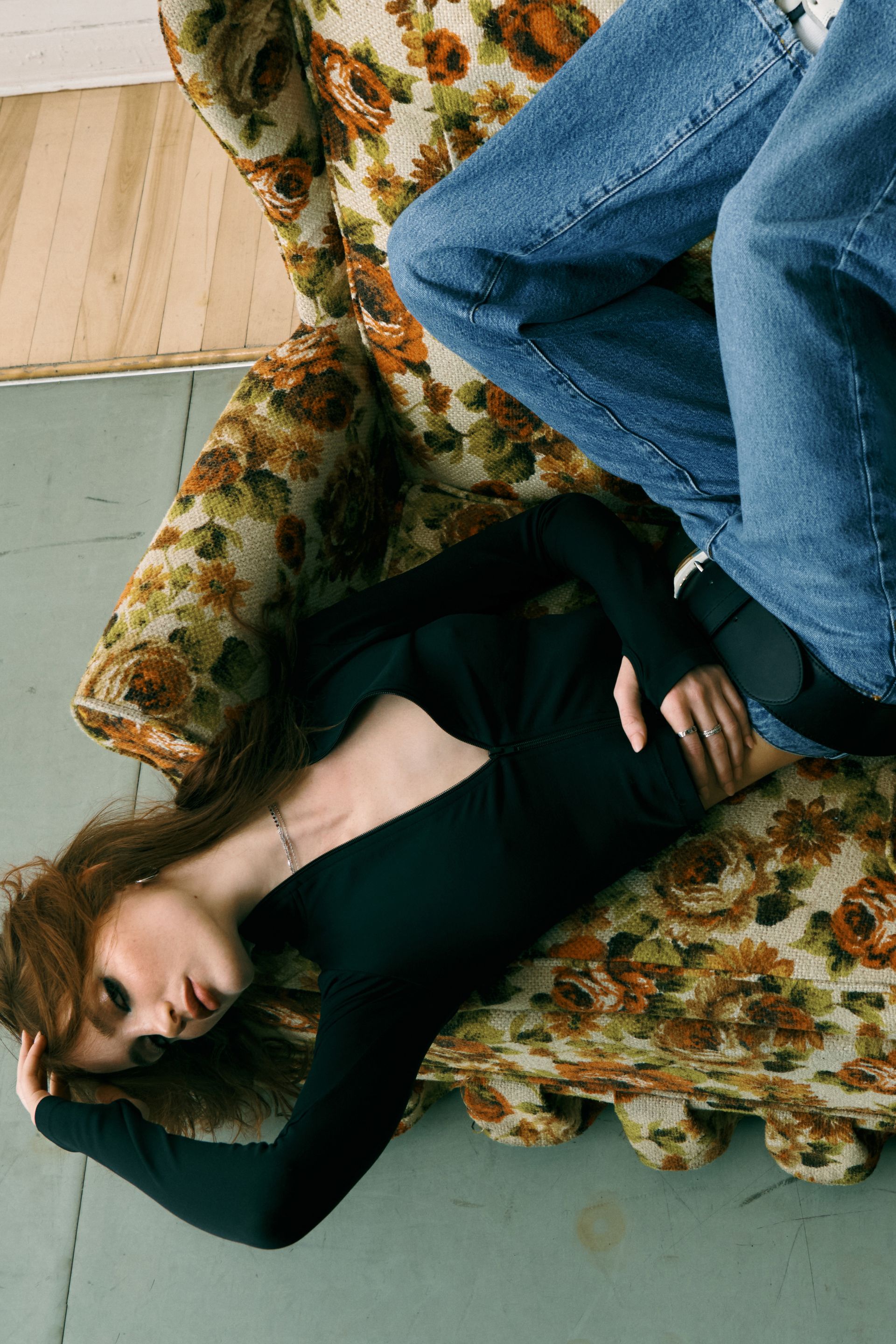 Sydney Seamless Zip Long Sleeve Top Black | Garage