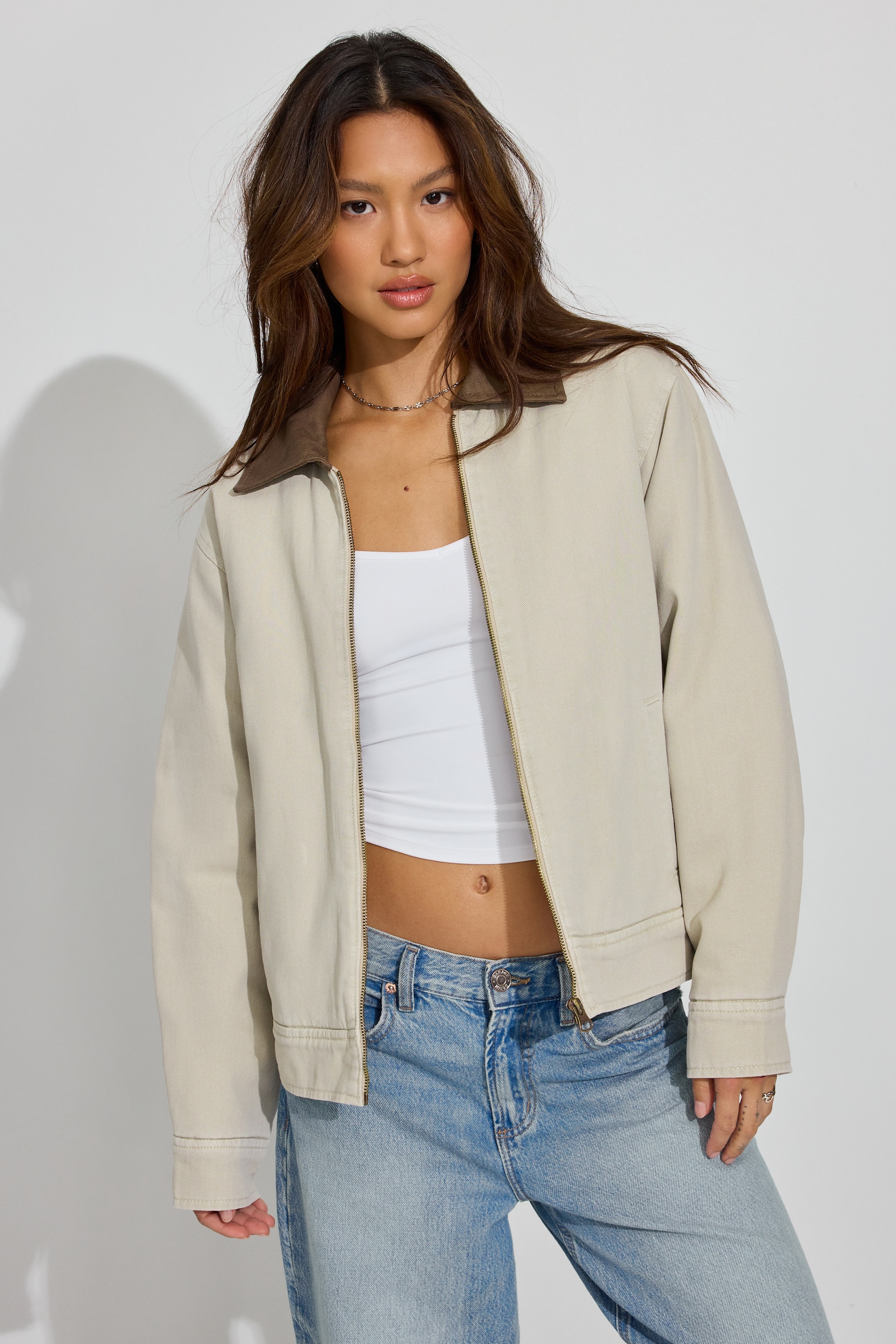 Worker Twill Jacket Brown | Garage