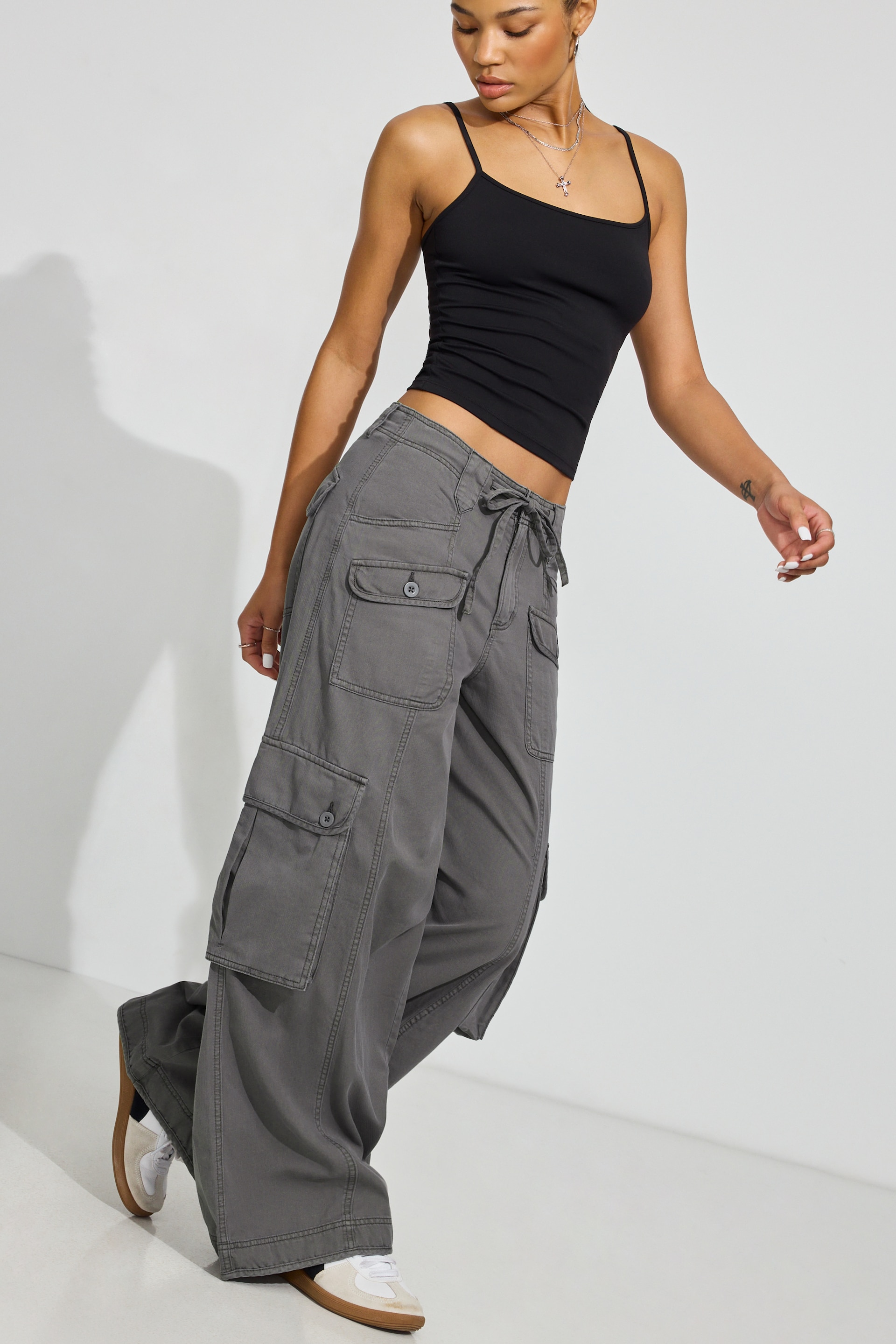 Extreme Baggy Cargo Pants Gray | Garage