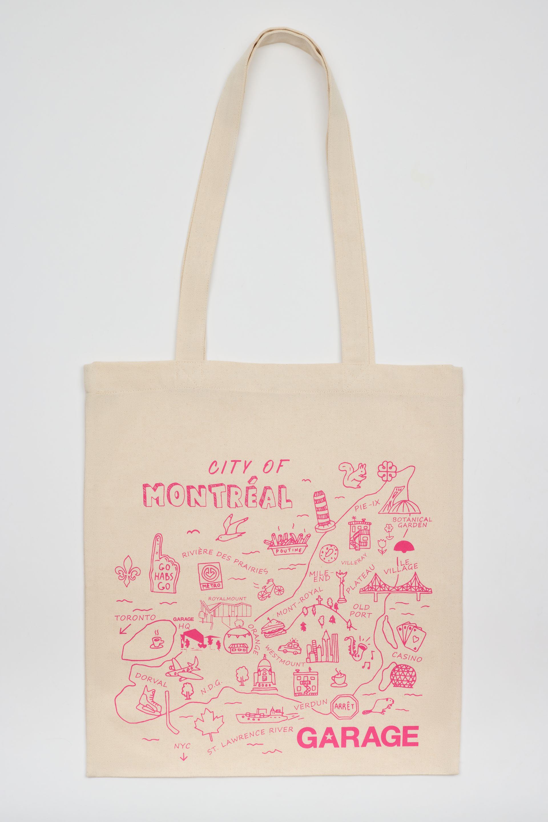 Garage Reusable Tote Bag Pink | Garage