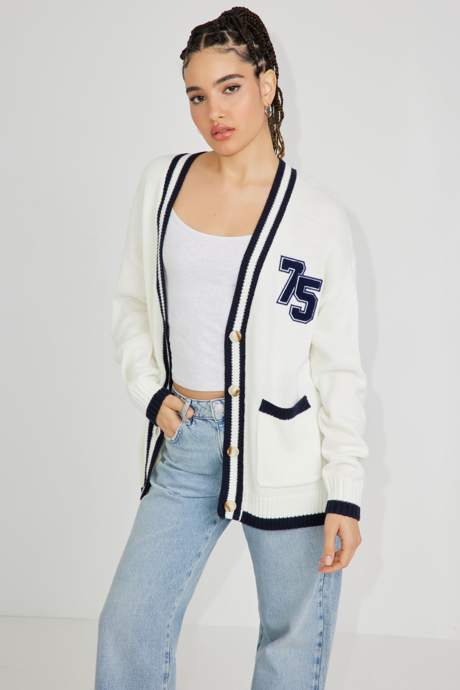 トップス GRANCY DestructionDesign BigCardigan GRANCY Destruction Design Big Cardigan M